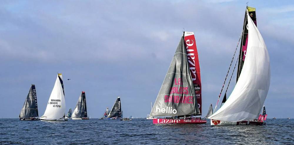 Depart Vendee Globe 2024 chaussette spi ATN by Nautex